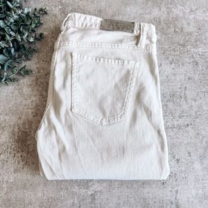 Iro Jeans Cream Straight Leg Cropped Size 28